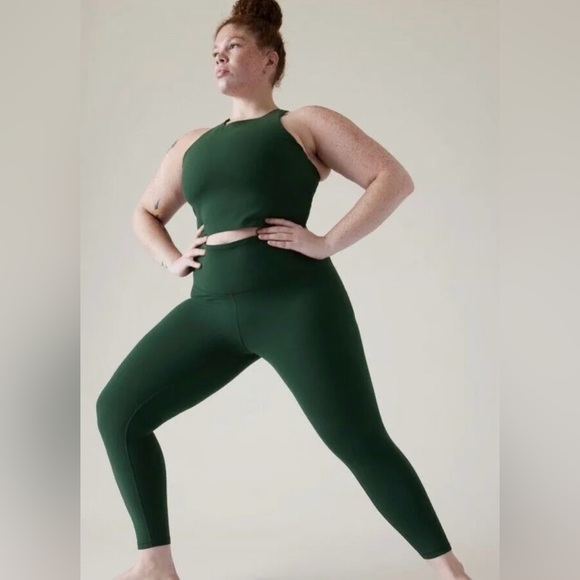 Athleta Ultra High Rise Elation 7/8 Tight // Seaweed Snack - Picture 3 of 6